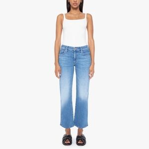 MOTHER Denim The Mid Rise Zip Rambler Ankle Jeans in Out of The Blue Size 27